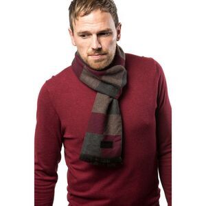 Mio Marino‎ Men's Cashmere Feel 100% Cotton Multi Square Scarf